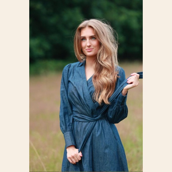 FIONA DENIM DRESS - Bilde 4