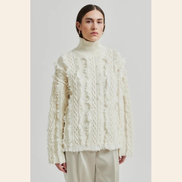 AUTHENTIC KNIT T-NECK EGGNOG - Bilde 8