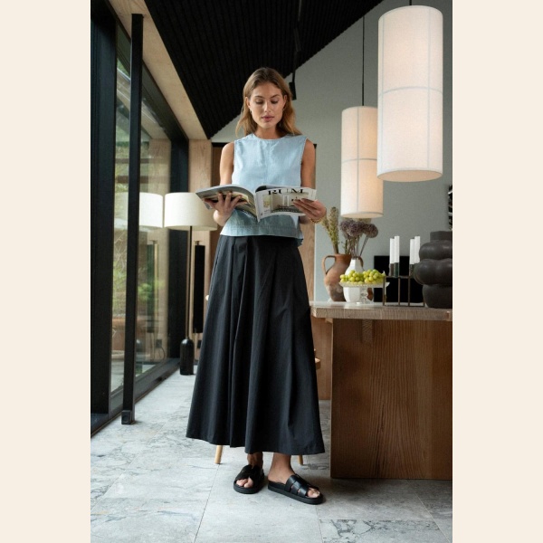 PD TULLIP POPLIN SKIRT - Bilde 6
