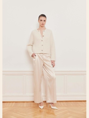 REIGN SATIN TAILORED EXTRA WIDE PANTS
