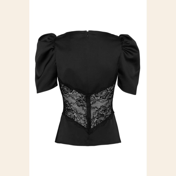 FRANCIS LACE TOP BLACK - Bilde 2