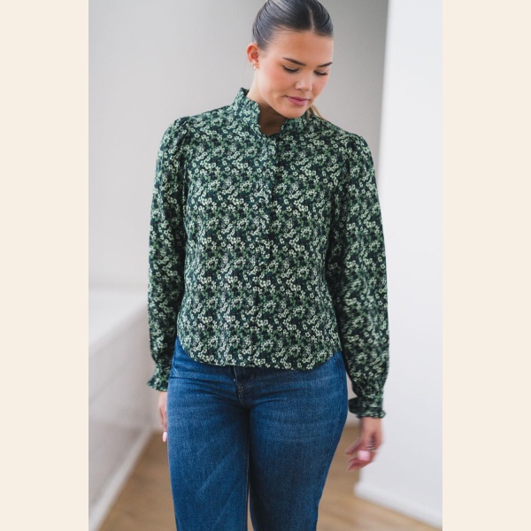 RAUSASTRID SHIRT AOP GREEN