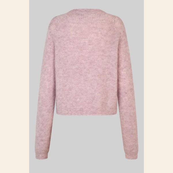 ANDREA KNIT RIB CARDIGAN LS ROSE - Bilde 6