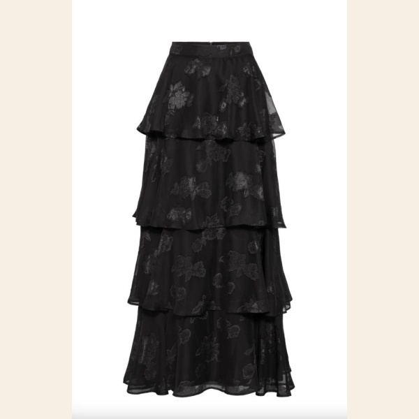 ANGEL MAXI SKIRT BLACK - Bilde 3