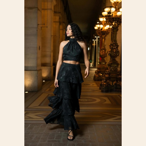 ANGEL MAXI SKIRT BLACK