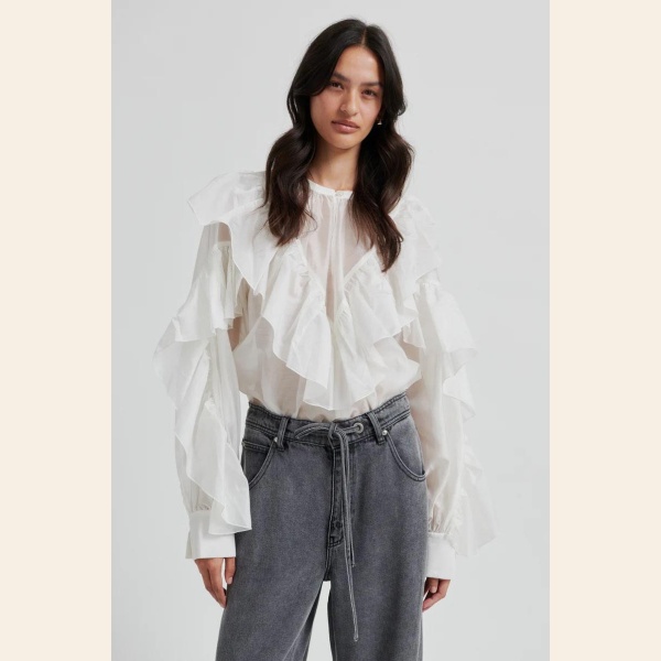 FRIA FRILL BLOUSE - Bilde 8