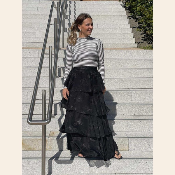 ANGEL MAXI SKIRT BLACK