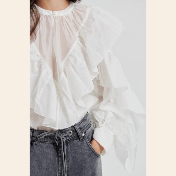FRIA FRILL BLOUSE - Bilde 3