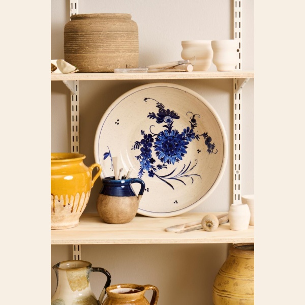 FAT M/BLÅTT MØNSTER Ø: 42 CM - Bilde 3