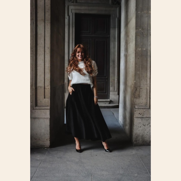 CORD SEMI SKIRT