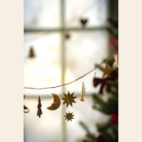 GIRLANDER ORNAMENT MESSING LANG 270CM