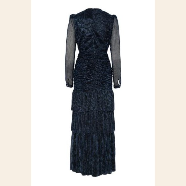 JENNA MAXI DRESS DARK BLUE GLITTER - Bilde 5