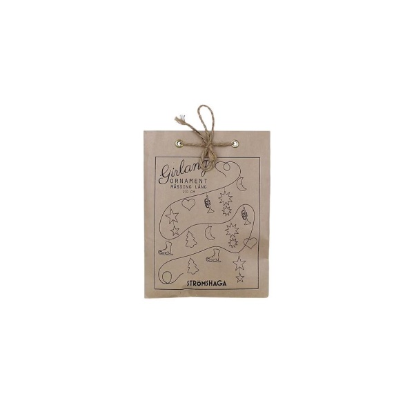 GRILANDER ORNAMENT MESSING L:200CM - Bilde 4