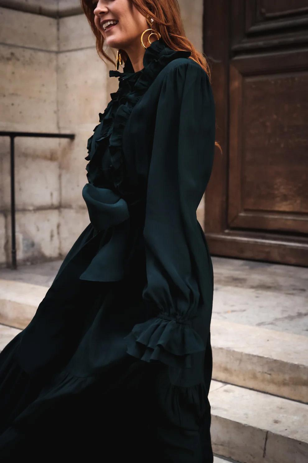 WOW FRILL LONG DRESS - Bilde 6