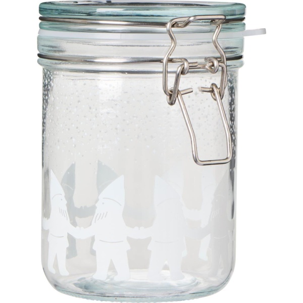 OPPBEVARINGSGLASS M/PATENTLOKK NISSEDEKOR 700ml - Bilde 2