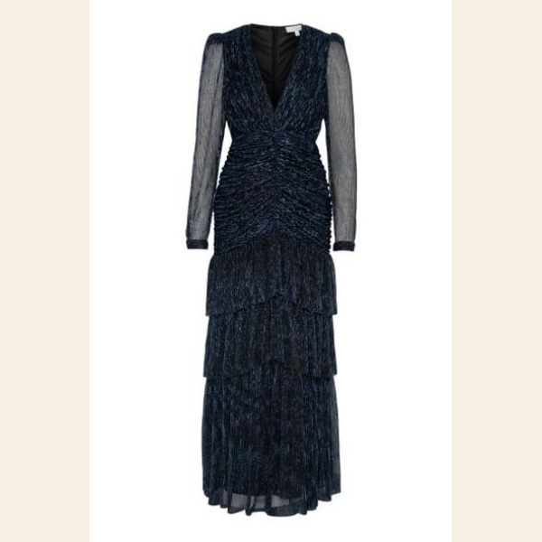 JENNA MAXI DRESS DARK BLUE GLITTER - Bilde 4