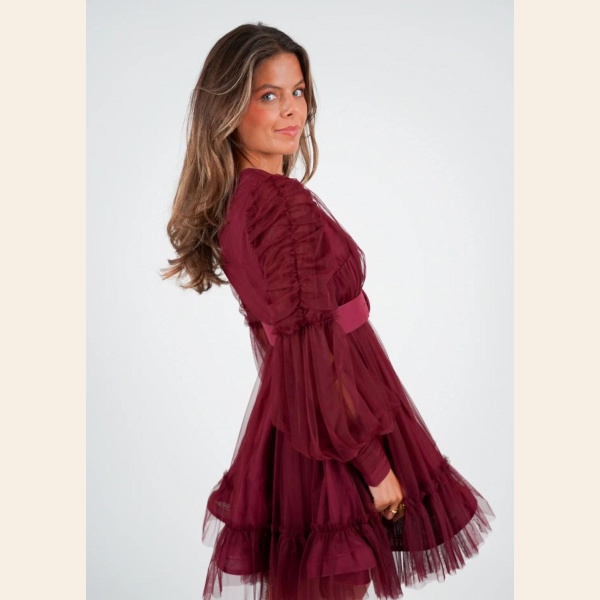 GLAURORA KJOLE BORDEAUX - Bilde 3