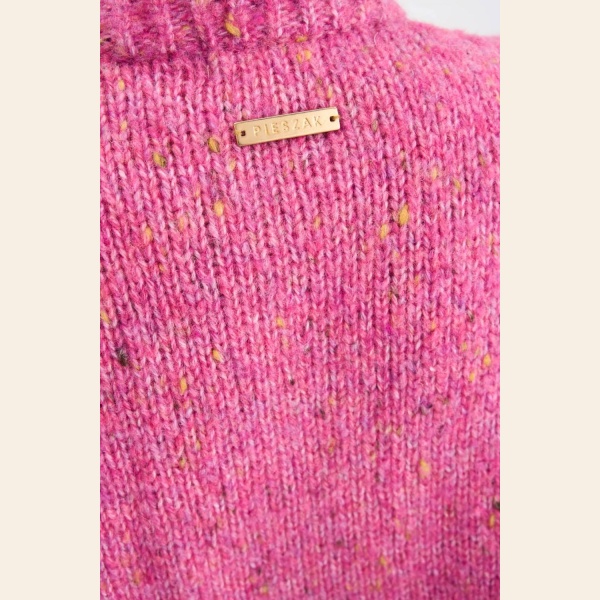 PD-HOLLY BUTTON HIGH NECK KNIT - Bilde 5