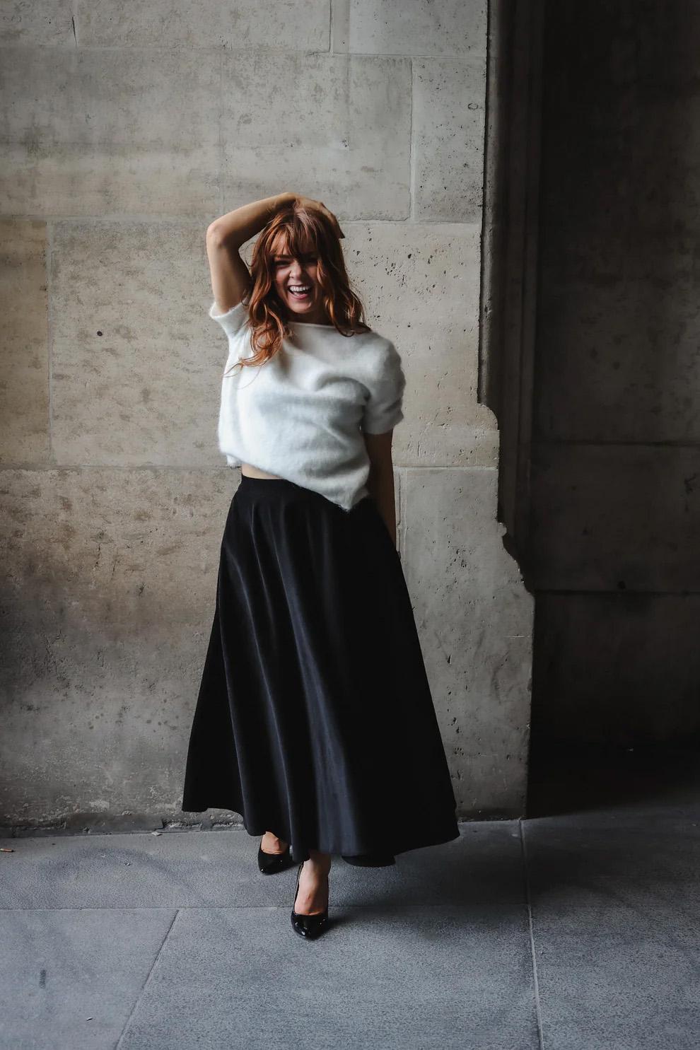CORD SEMI SKIRT - Bilde 3