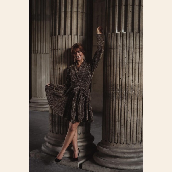 STARDUST FRILL DRESS