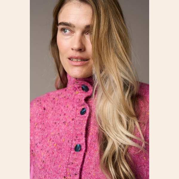 PD-HOLLY BUTTON HIGH NECK KNIT - Bilde 6
