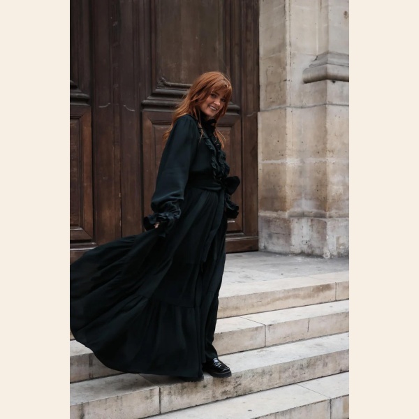 WOW FRILL LONG DRESS - Bilde 7