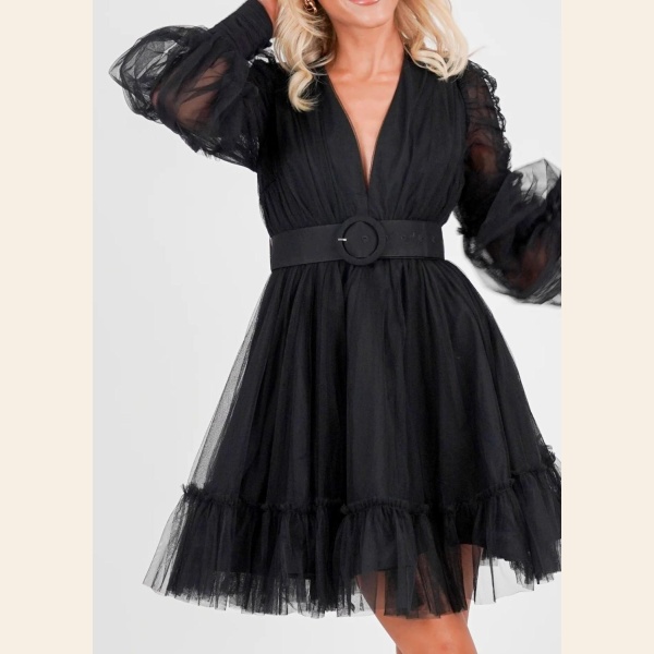 GLAURORA KJOLE BLACK - Bilde 3