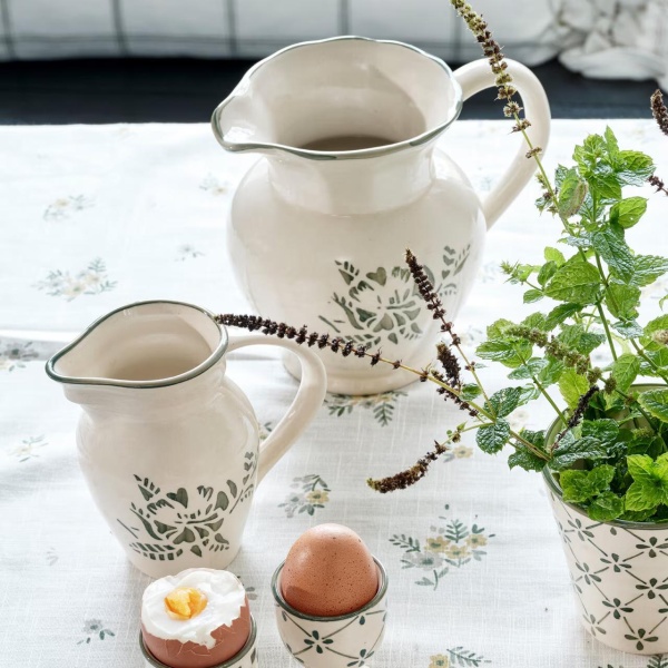 KANNE MARION BLOMST GRØNN 1L (15CM)