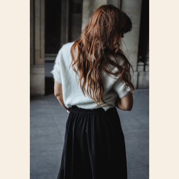 CORD SEMI SKIRT - Bilde 4