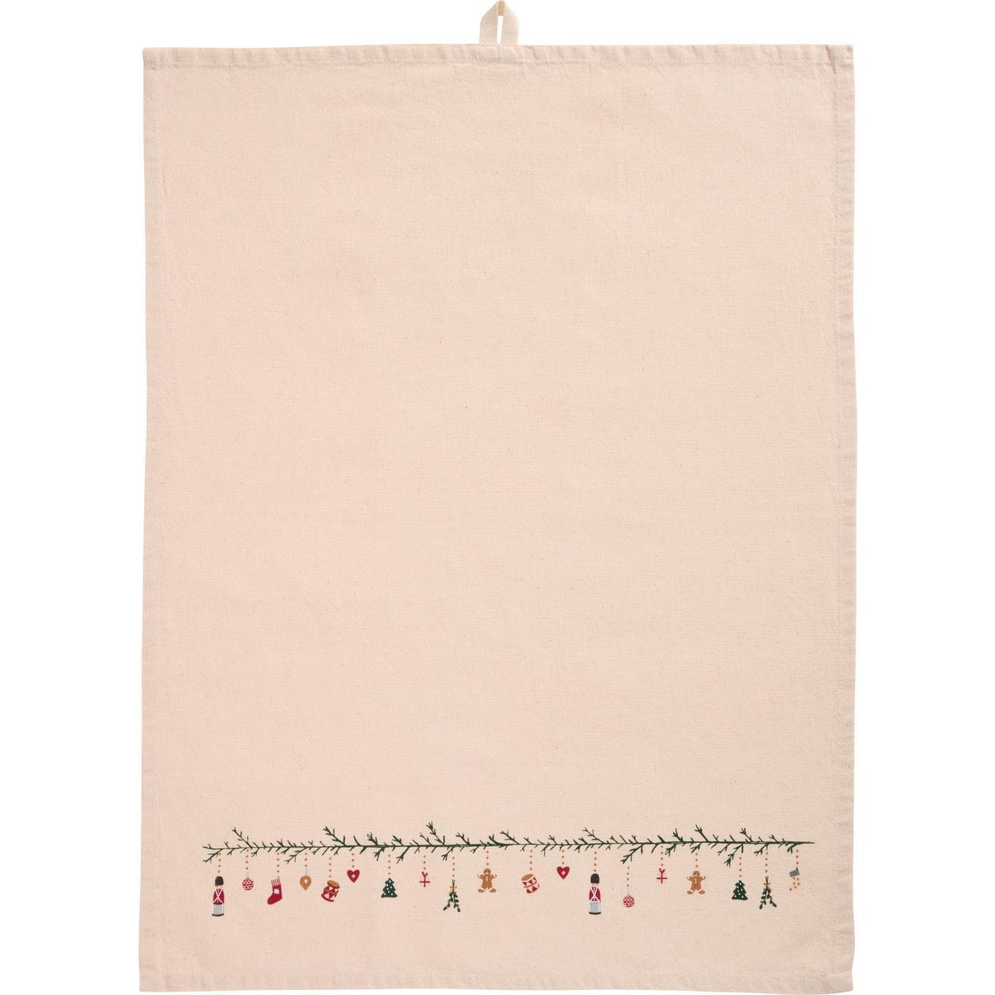 KJØKKENHÅNDKLE JULIUS NATUR M/JULERANKE - Bilde 3