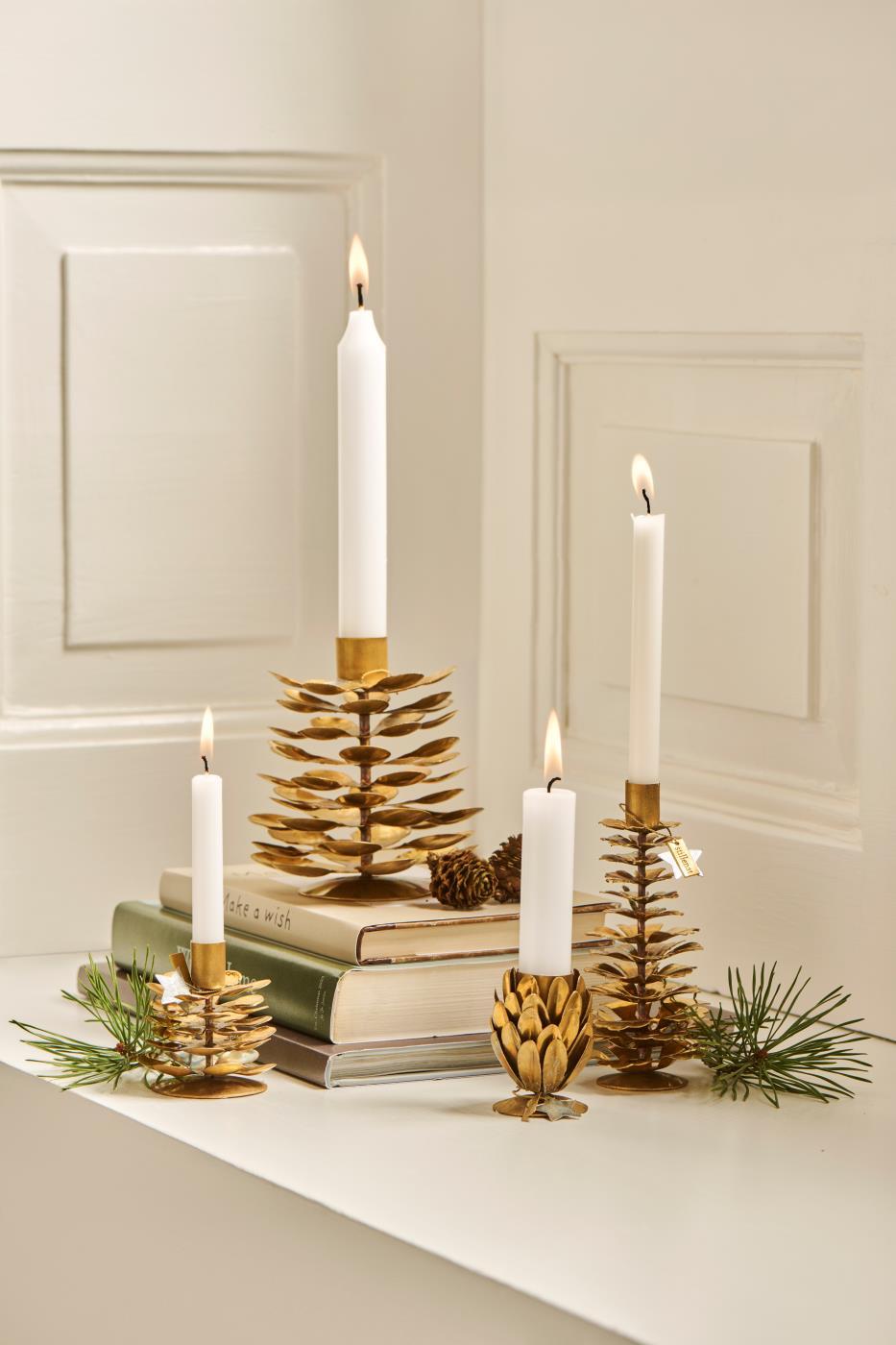 LYSESTAKE KONGLE GLORIA T/2,2 CM LYS - Bilde 3