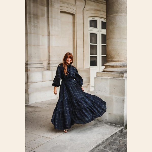 CHECK SHOWPIECE DRESS