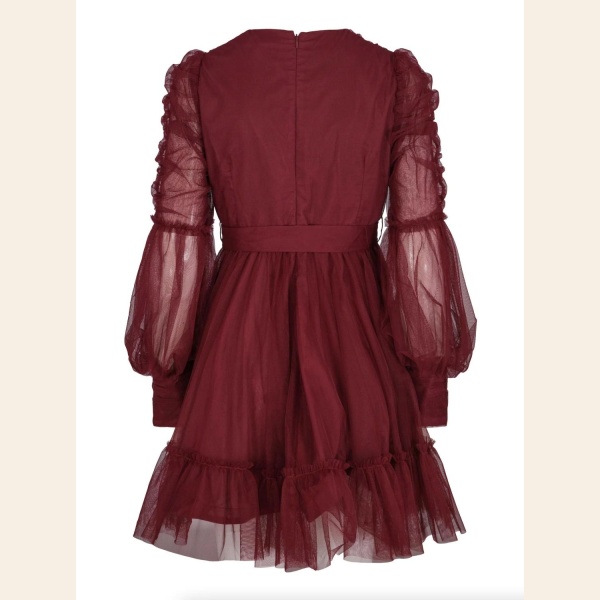 GLAURORA KJOLE BORDEAUX - Bilde 7