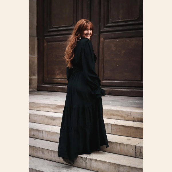 WOW FRILL LONG DRESS - Bilde 2