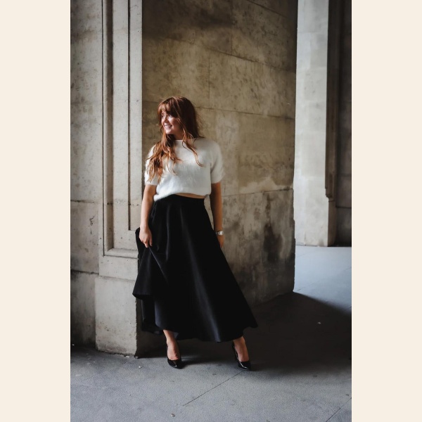 CORD SEMI SKIRT - Bilde 5