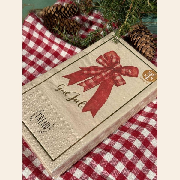 JULESERVIETTER BUFFET "GOD JUL" SLØYFE
