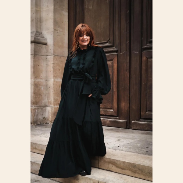 WOW FRILL LONG DRESS