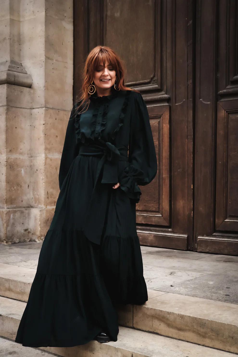 WOW FRILL LONG DRESS