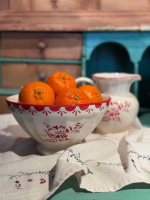 BOLLE MARION BLOMST RØD STOR