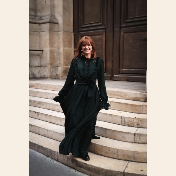 WOW FRILL LONG DRESS - Bilde 3
