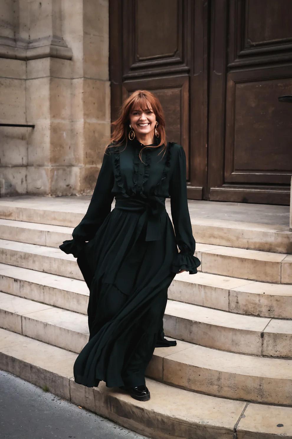 WOW FRILL LONG DRESS - Bilde 3