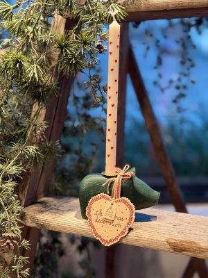 MAILEG LYSESTAKE GRIS GRØNN SMALL