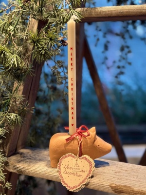 MAILEG LYSESTAKE GRIS ROSA SMALL