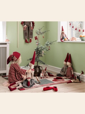 MAILEG STRIKKEGENSER M/HJERTER 5-6 ÅR