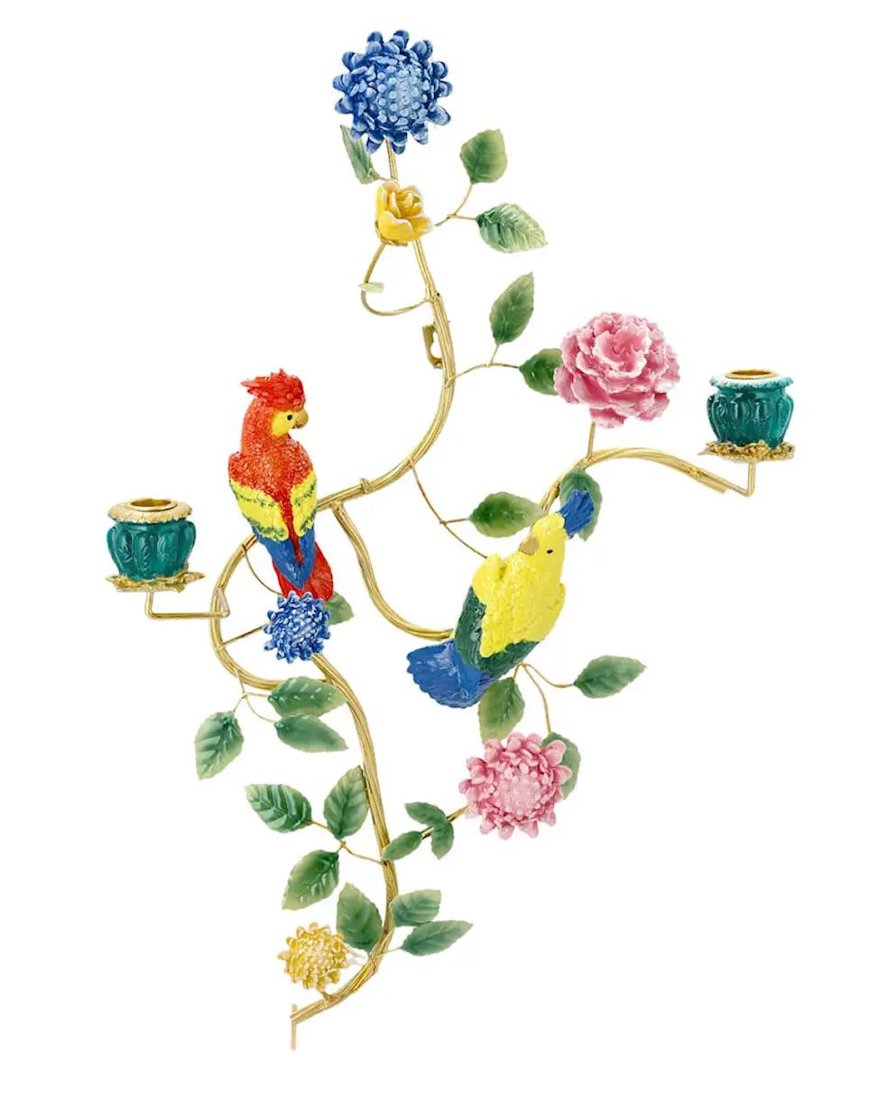 VEGGLYSESTAKE SAFARI FUGLER 45X9X65CM - Bilde 2