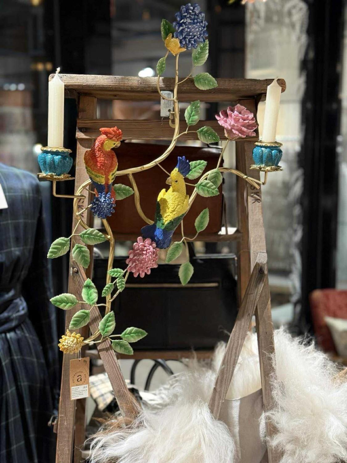 VEGGLYSESTAKE SAFARI FUGLER 45X9X65CM