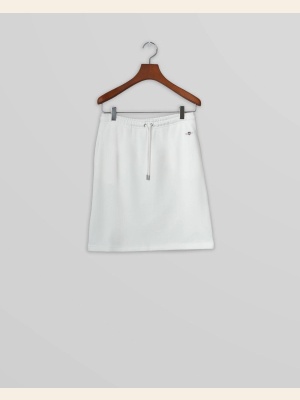 REG SHIELD JERSEY SKIRT EGGSHELL