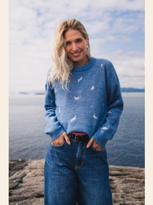 RAUS AMALIE PULLOVER EMB HARBOR FLOWER