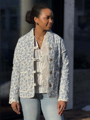 RG SANNA BLUE PATTERN JACKET