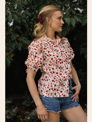 MELISANDE BLOUSE RED